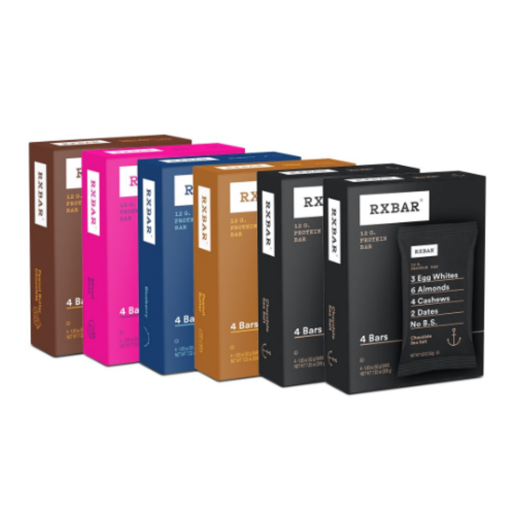 RXBAR, Variety Pack, Protein Bar, High Protein Snack, Gluten Free, 1.83 Oz - Pack of 24