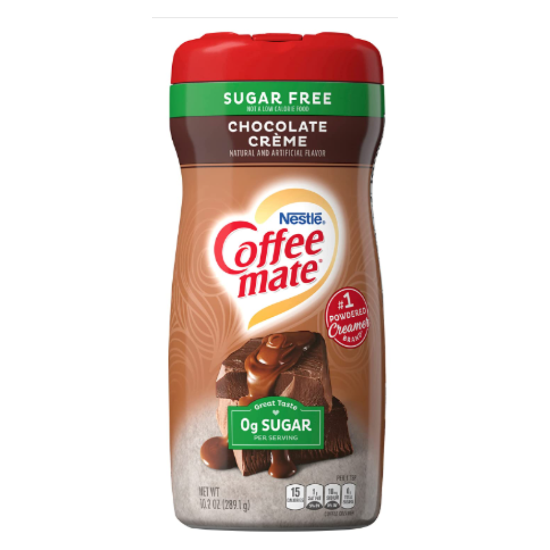 Nestle Coffee mate Sugar-Free Coffee Creamer, Creamy Chocolate, 10.2 Ounce