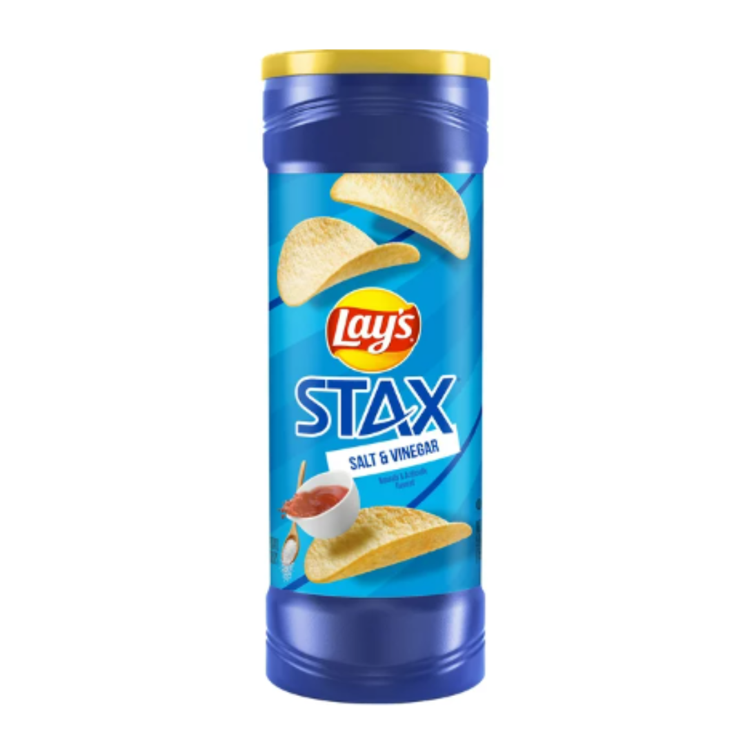 Lay's Stax Salt & Vinegar Flavored Potato Crisps, 5.5 Ounce