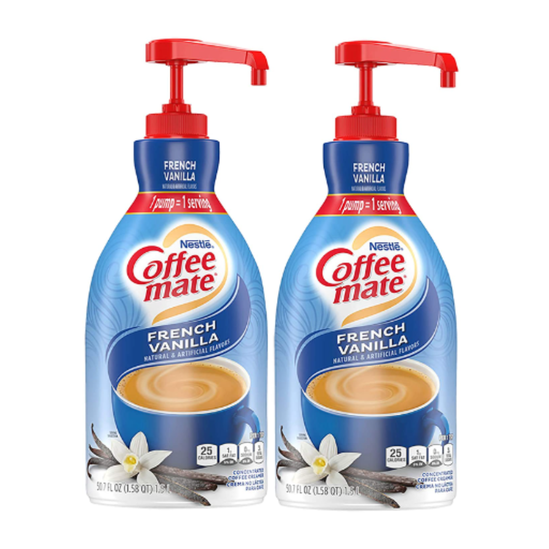 Nestle Coffee mate Coffee Creamer, French Vanilla, 50.7 Fl Ounce - Pack of 2