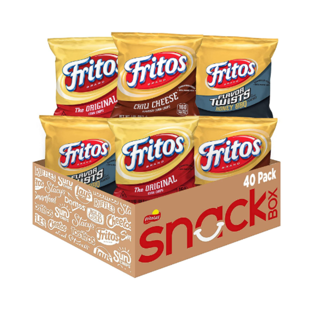 Fritos Corn Chips Variety Pack, 1 Ounce - Pack of 40