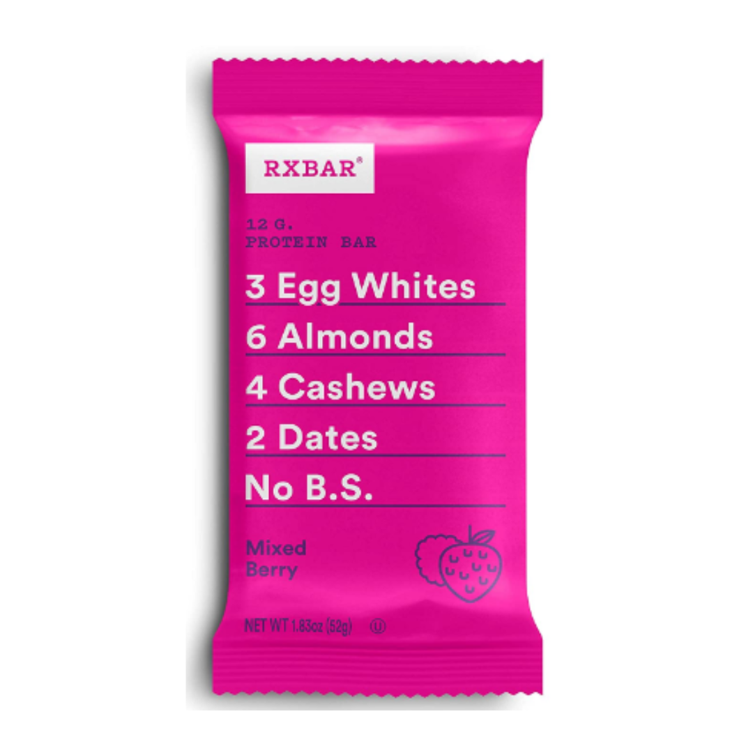 RXBAR, Mixed Berry, Protein Bar, High Protein Snack, Gluten Free, 1.83 Ounce - Pack of 12