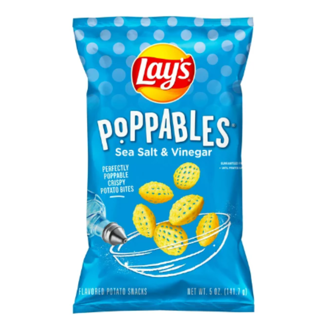 Lay's Poppables Potato Snacks Sea Salt & Vinegar Flavored 5 Ounce