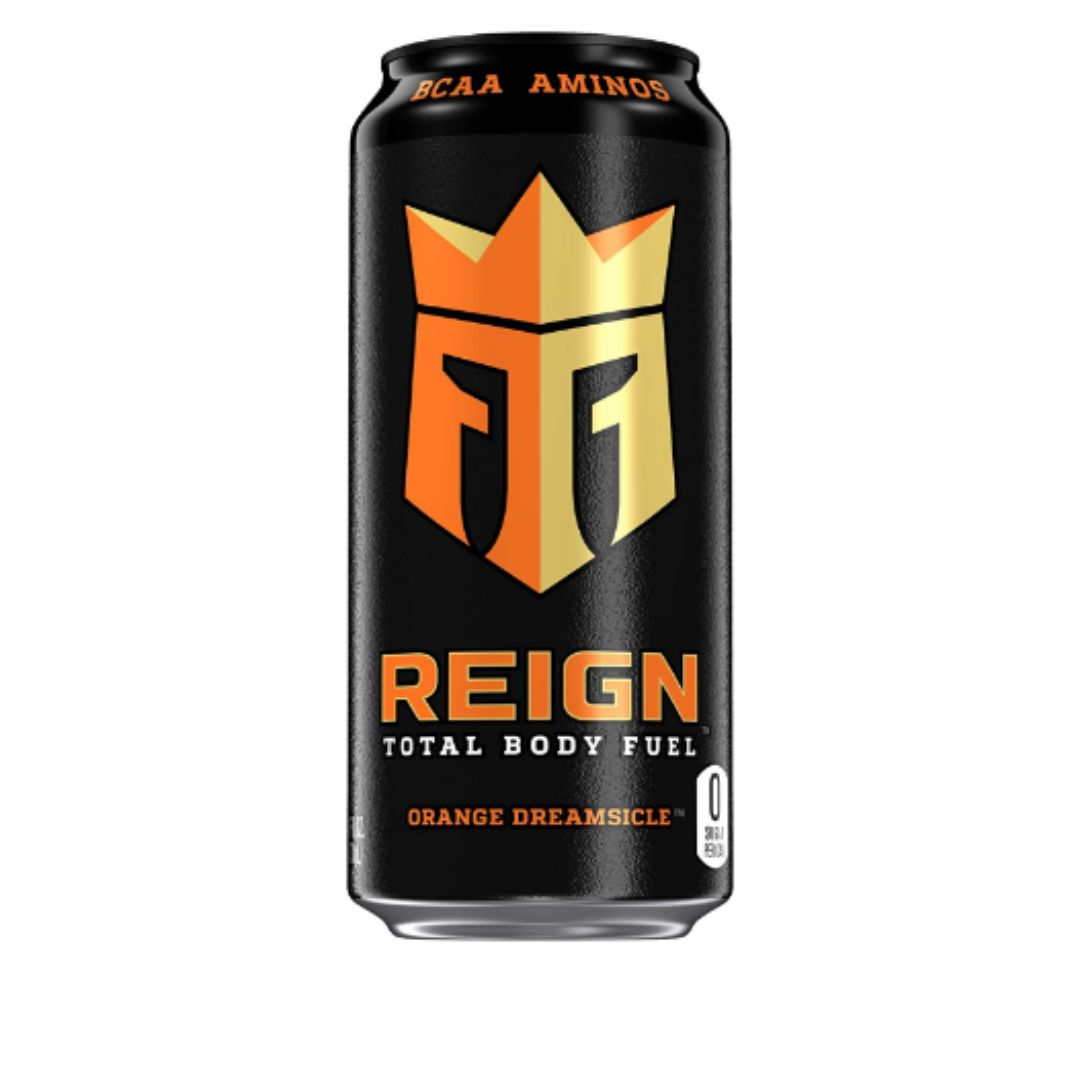 Reign Total Body Fuel, Orange Dreamsicle, Fitness & Performance Drink 16 Ounce - Pack of 12