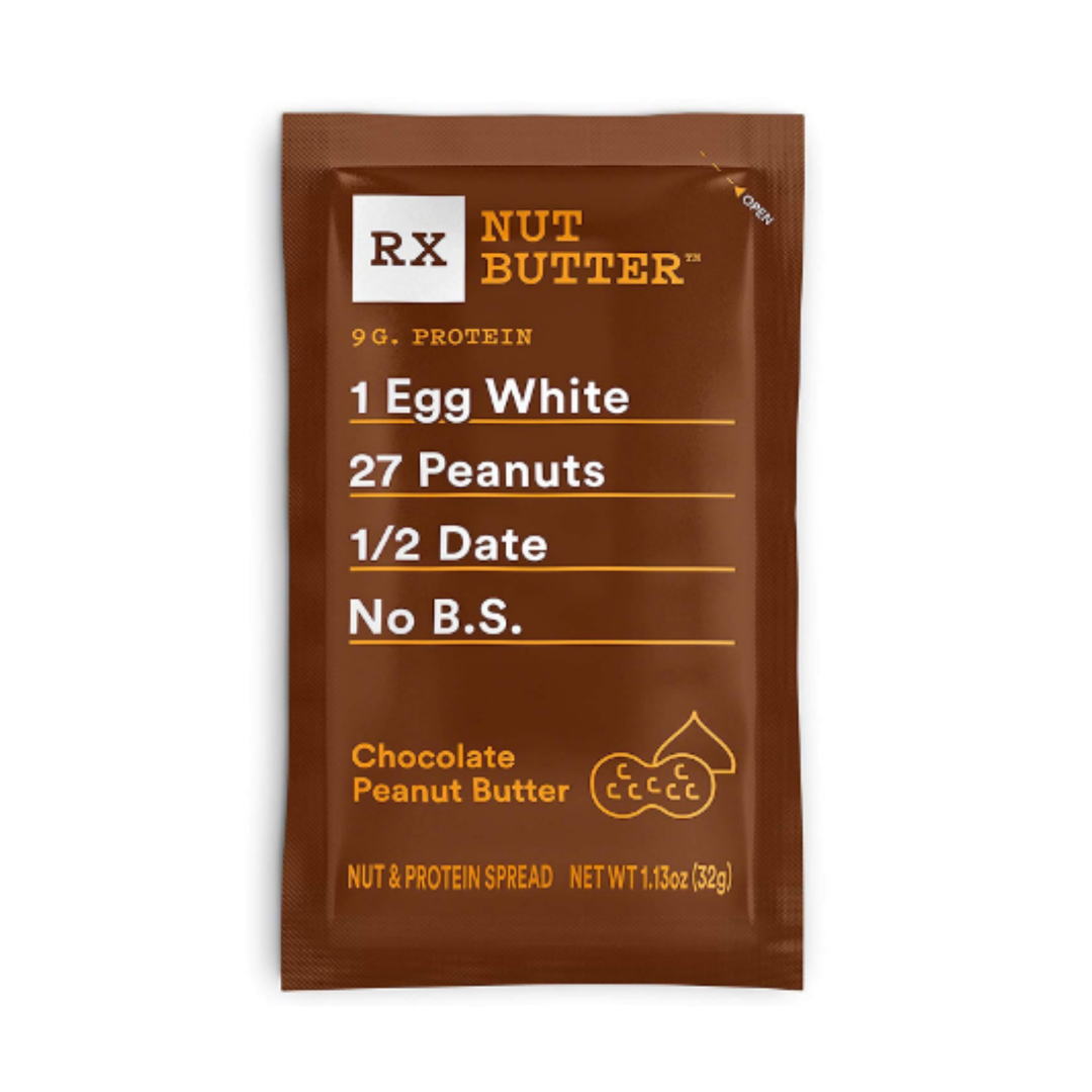 RX Nut Butter, Chocolate Peanut Butter, Keto Snack, Gluten Free, 1.13 Ounce - Pack of 10