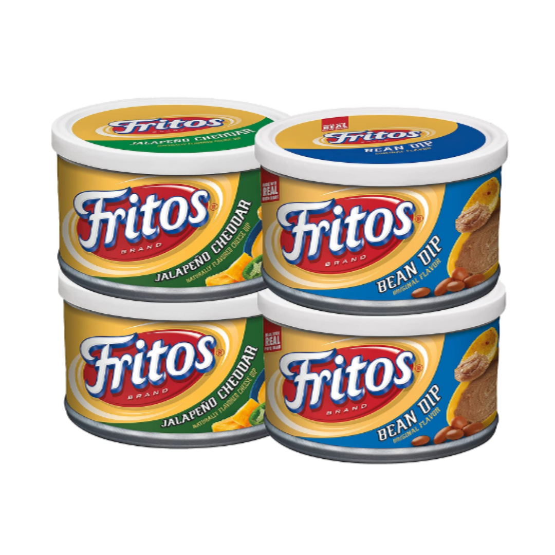 Fritos Dip Variety Pack, Bean & Jalapeno Cheddar, 9 Ounce Cans - 4 Count