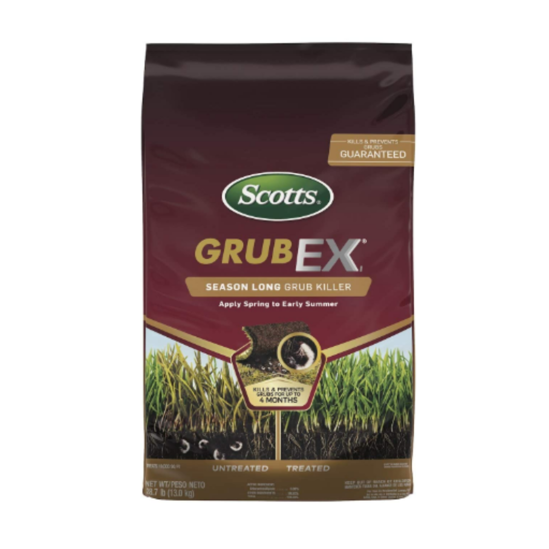 Scotts GrubEx1 - Grub Killer for Lawns, Kills White Grubs, Sod Webworms and Larvae of Japanese Beetles & More, Treats up to 10,000 sq. ft., 28.7 lb.