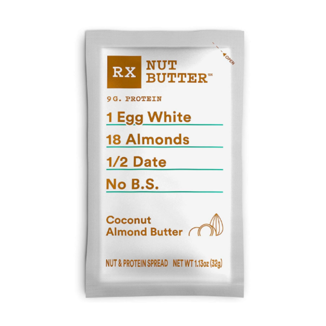 RX Nut Butter, Coconut Almond Butter, Keto Snack, Gluten Free, 1.13 Ounce - Pack of 10