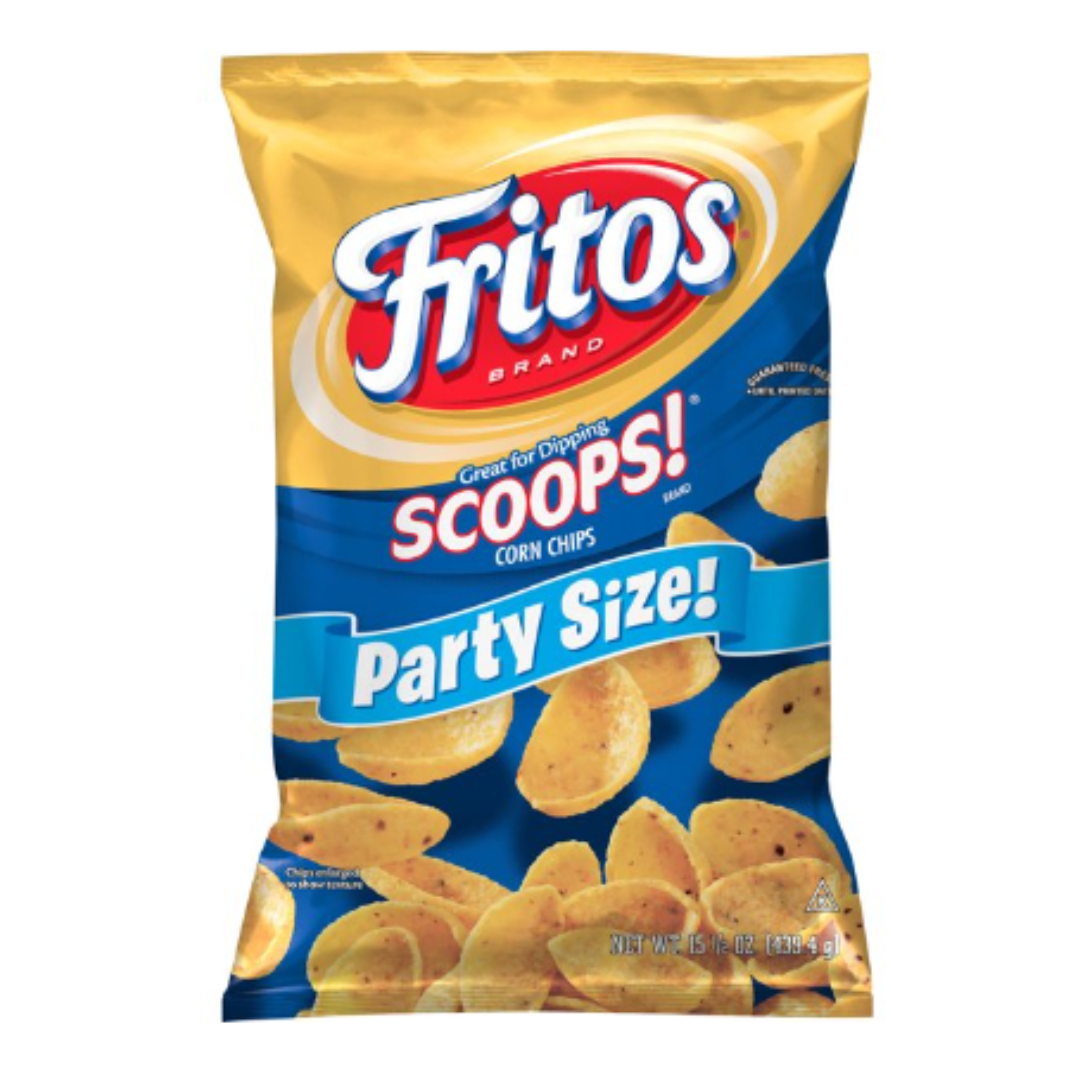 Fritos Scoops! Corn Snacks, Party Size, 15.5 Ounce