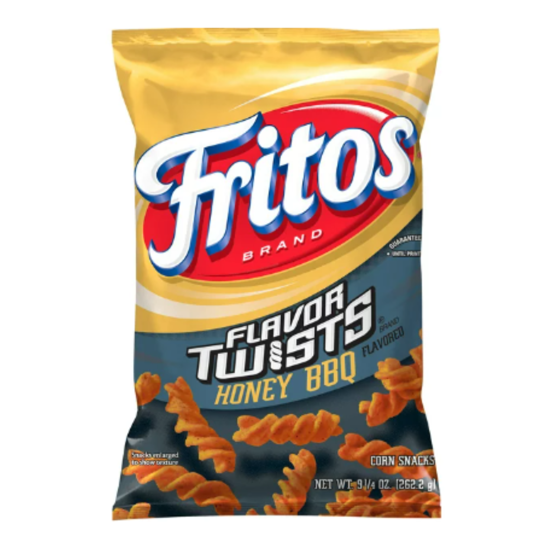 Fritos Flavor Twists Honey BBQ Corn Snacks, 9.25 Ounce