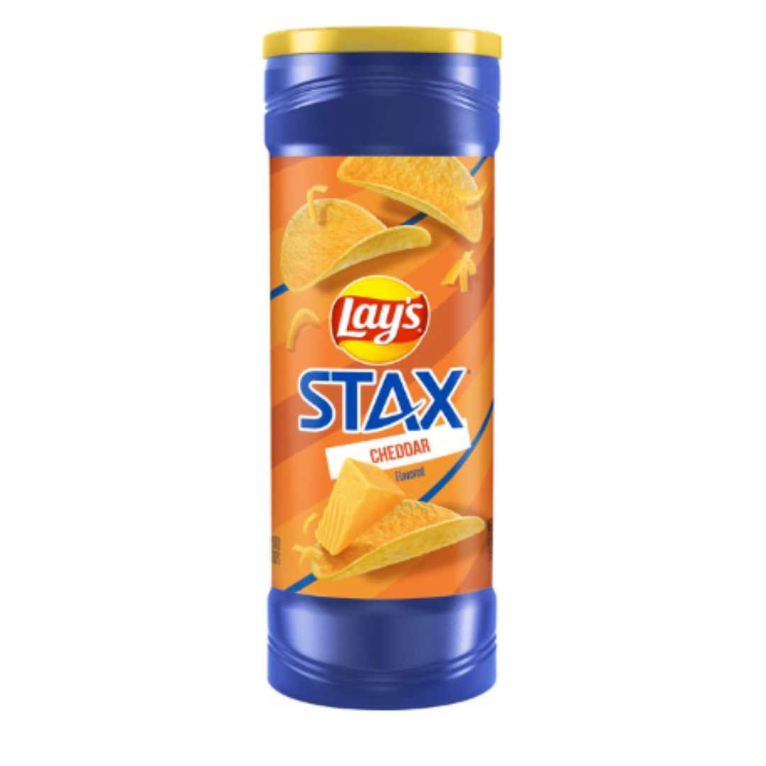 Lay's Stax Cheddar Flavored Potato Crisps, 5.5 Ounce