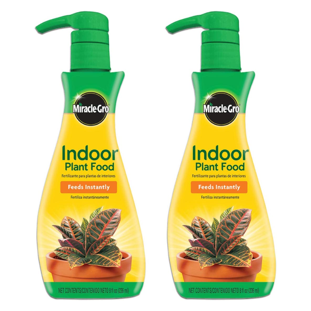Miracle-Gro Indoor Plant Food Liquid, 8 Ounce - Pack of 2