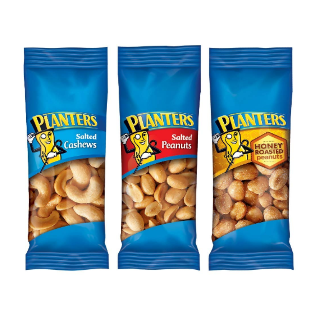 Planters Nuts Cashews and Peanuts Variety Pack Snack Nuts - 36 Count