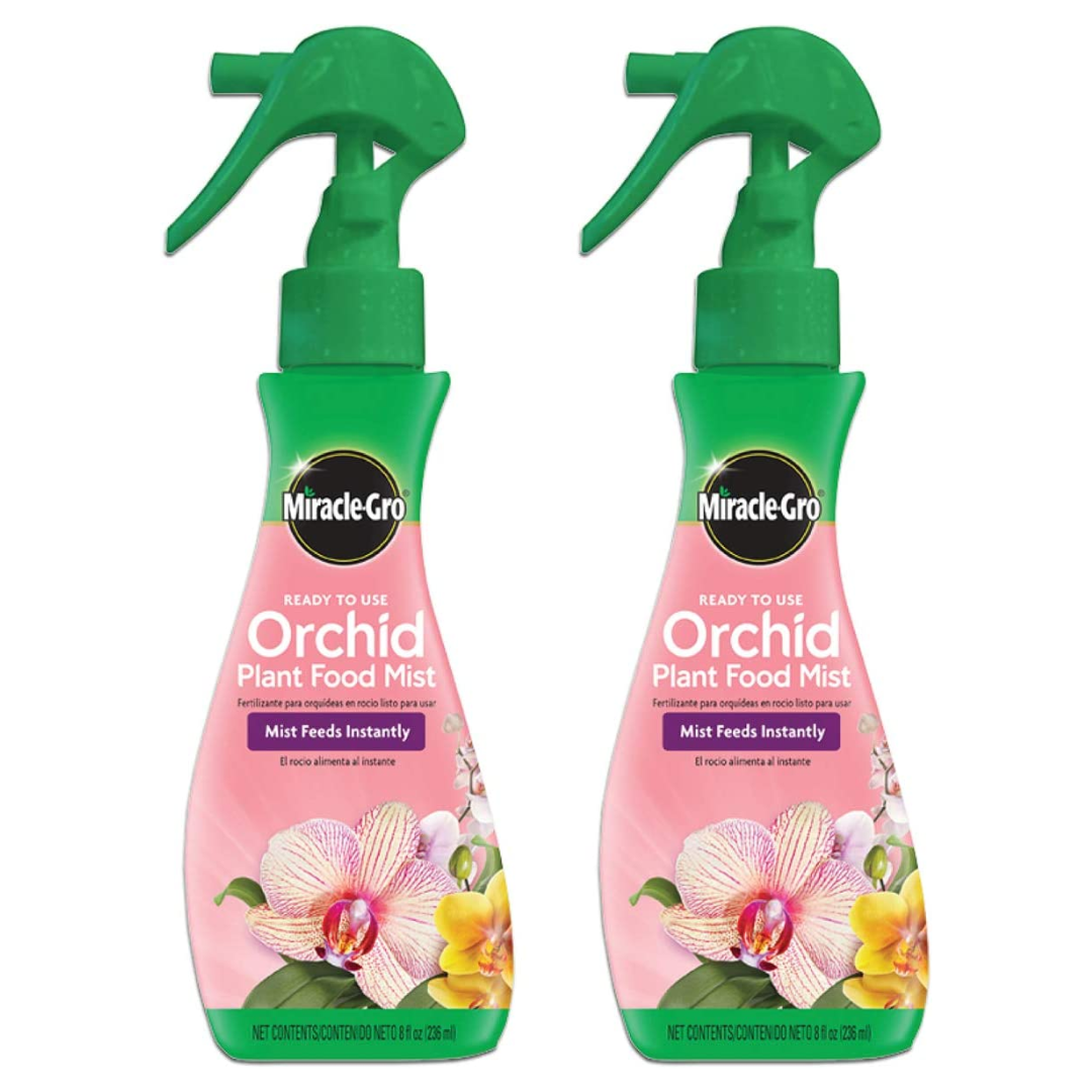 Miracle-Gro Ready-To-Use Orchid Plant Food Mist, 8 Ounce - Pack of 2