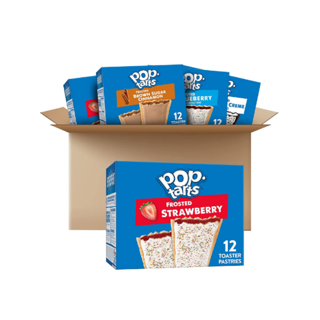 Pop-Tarts Toaster Pastries, 5 Flavor Variety Pack, Breakfast Foods, Fun Snacks for Kids, 5 Boxes - 60 Pop-Tarts