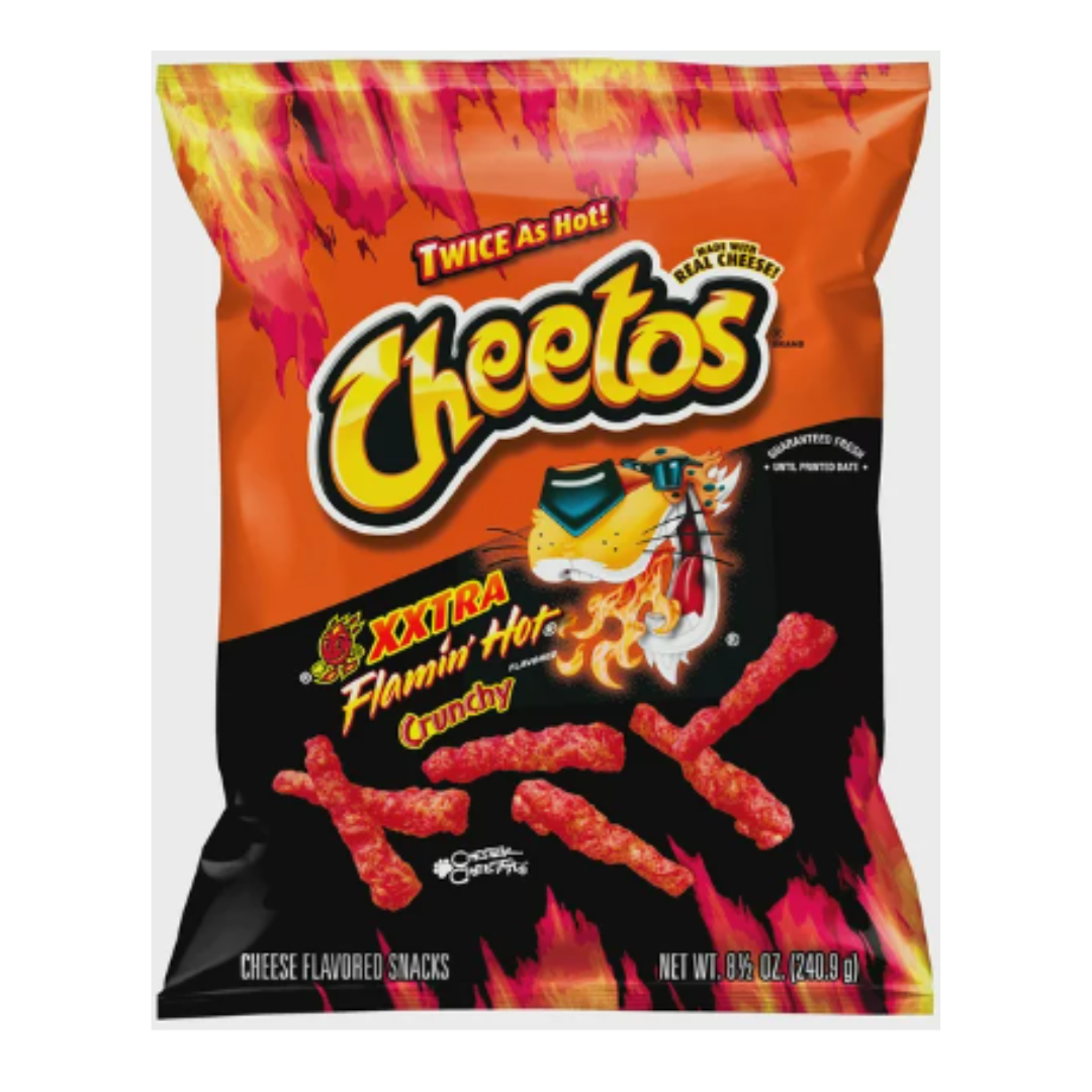Cheetos Crunchy XXTRA Flamin' HotCheese Flavored Snacks, 8.5 Ounce