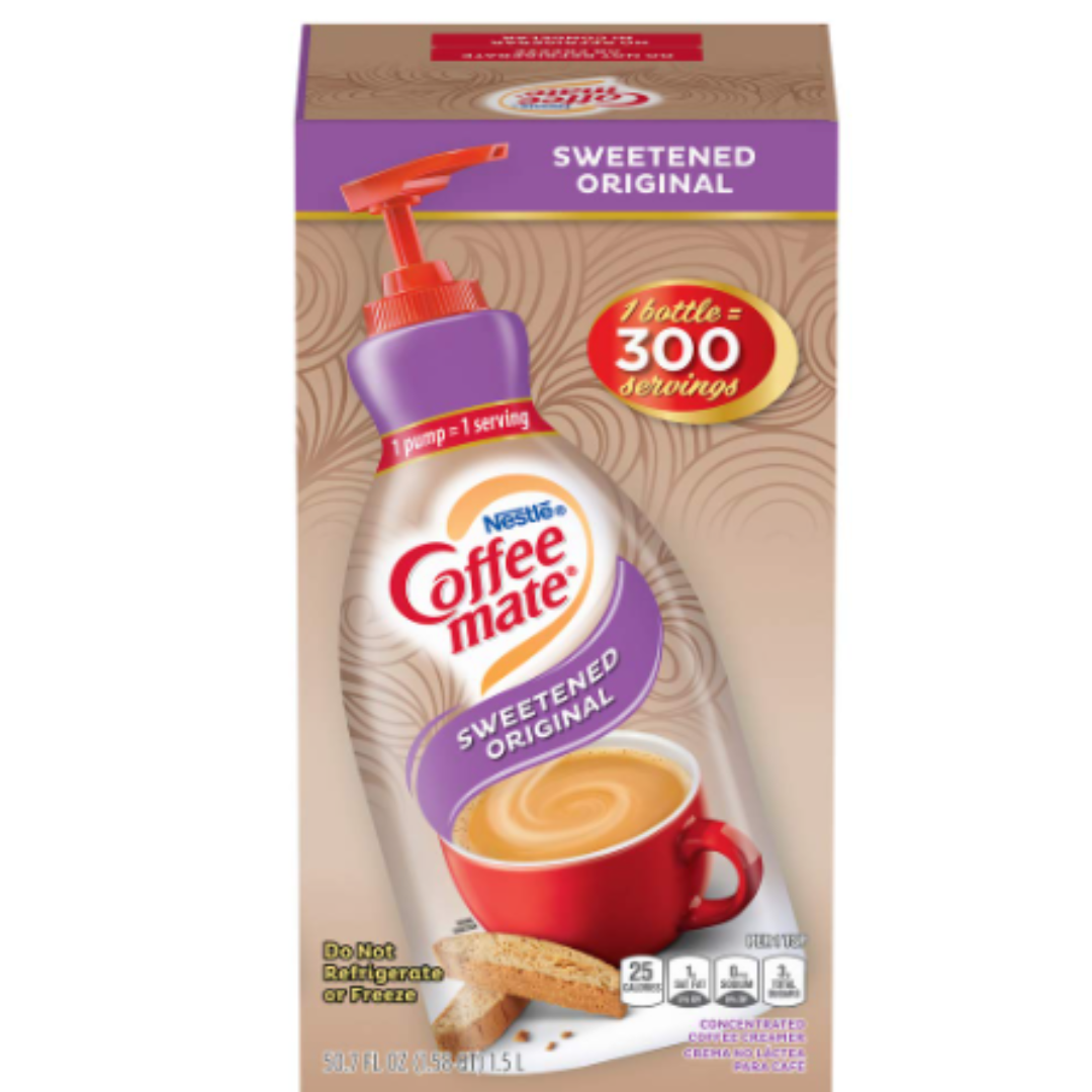 Nestle Coffee mate Coffee Creamer, Sweetened Original, 50.7 Ounce