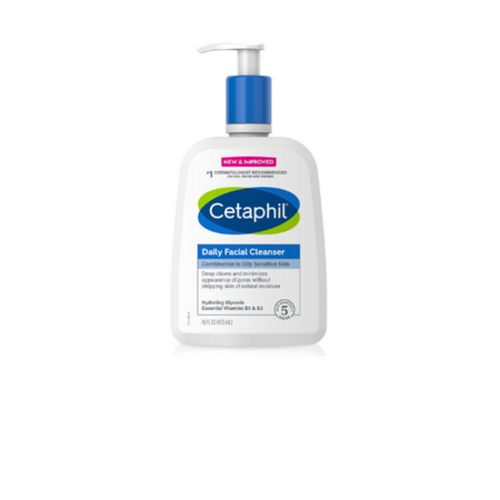CETAPHIL Face Wash, Daily Facial Cleanser for Sensitive Combination to Oily Skin, NEW - 20 oz