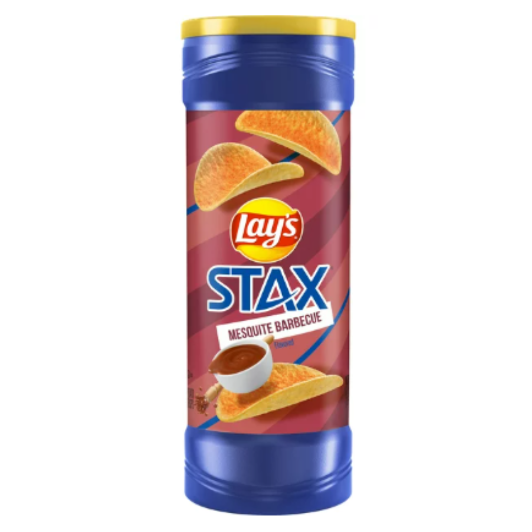 Lay's Stax Mesquite Barbecue Potato Crisps, 5.5 Ounce