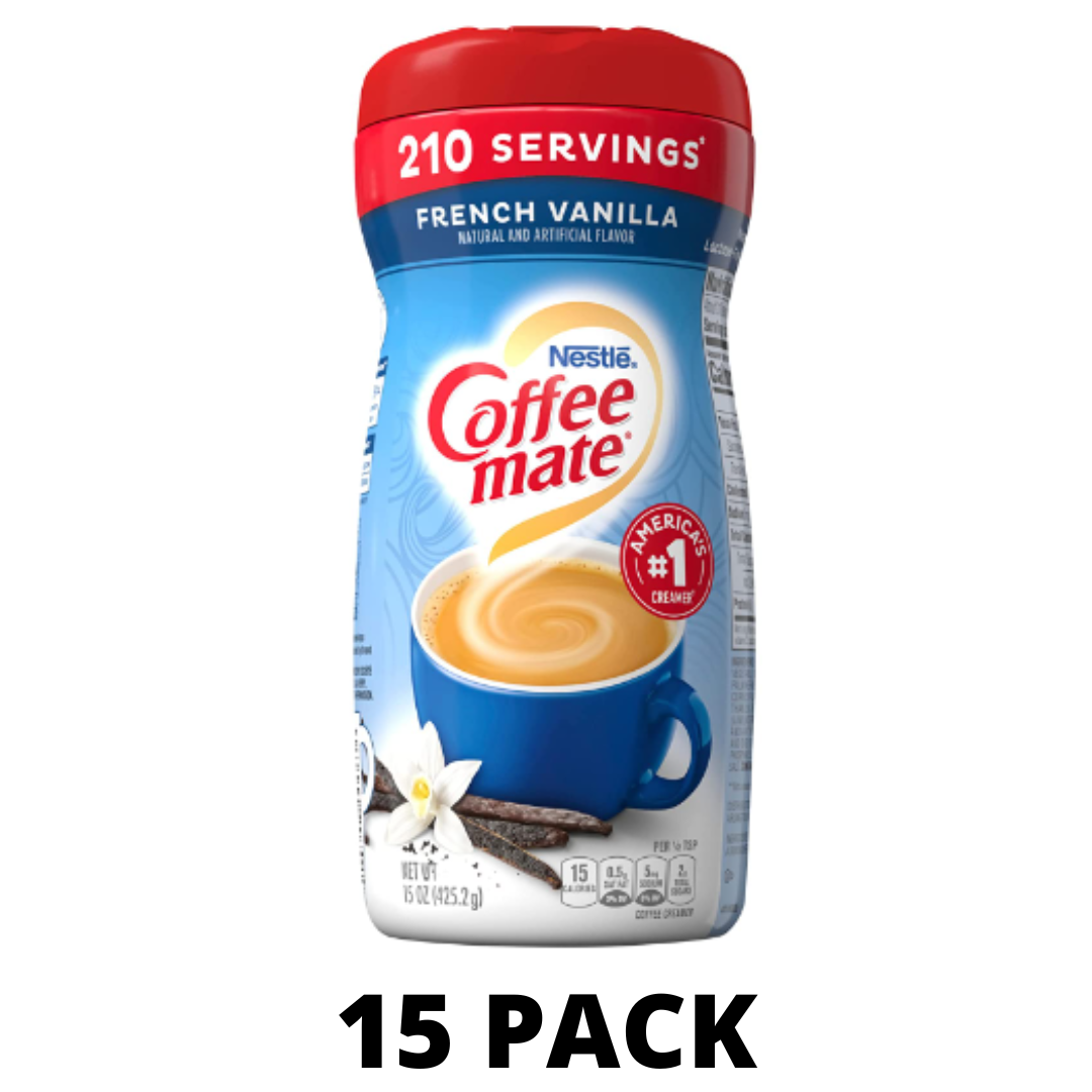 Nestle Coffee mate French Vanilla Powder Coffee Creamer - Pack of 15