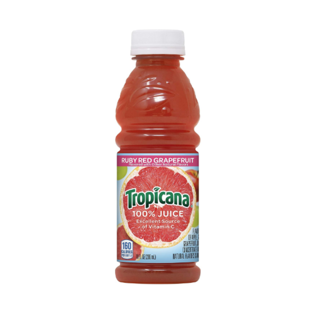 Tropicana Ruby Red Grapefruit Juice, 10 Ounce - Pack of 24
