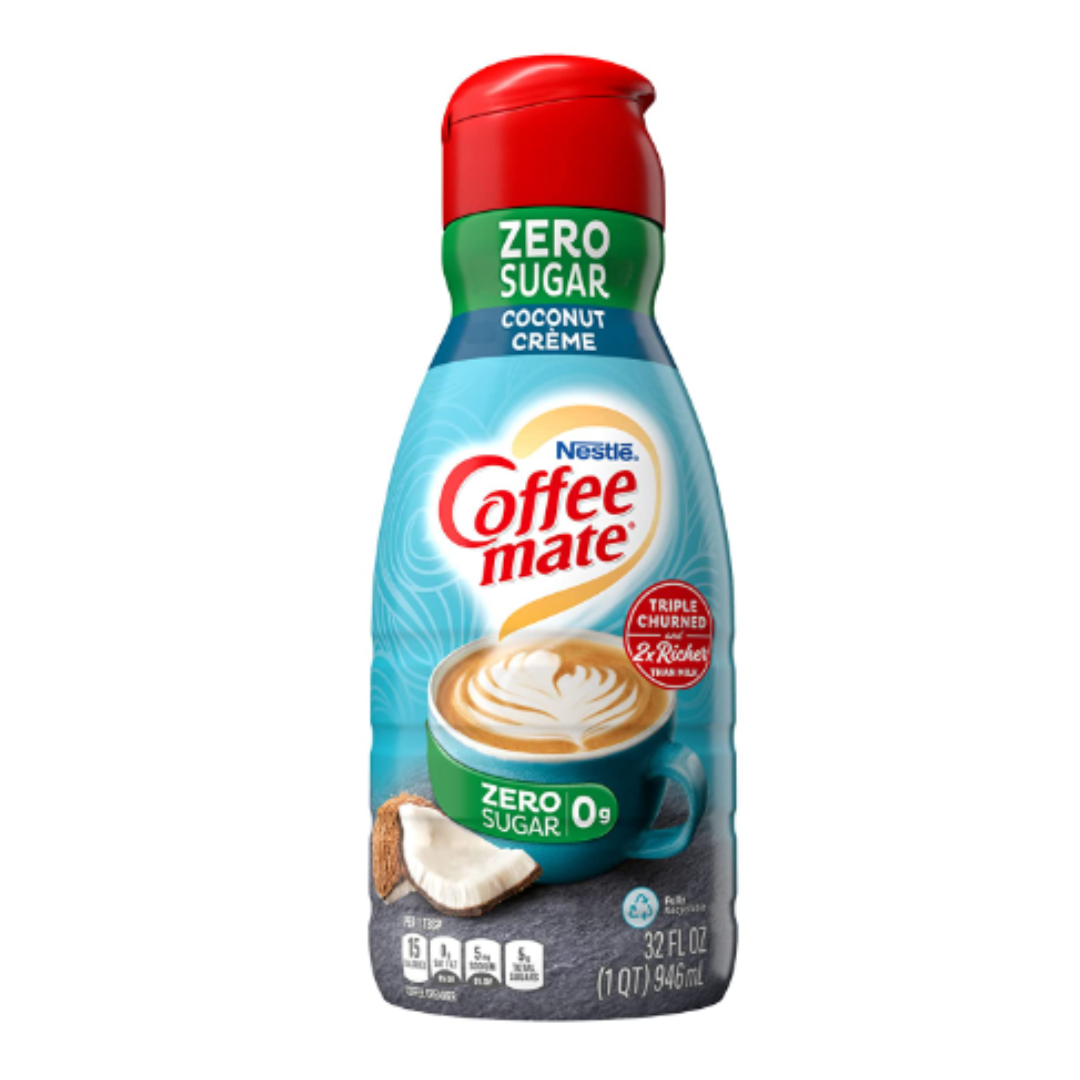 Nestle Coffee mate Zero Sugar Coconut Creme, 32 Ounce