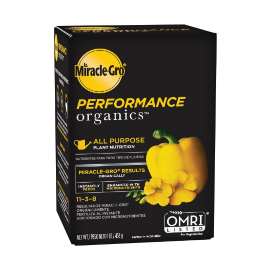Miracle-Gro Performance Organics All Purpose Plant Nutrition, 1 lb - Feeds up to 200 sq. ft.