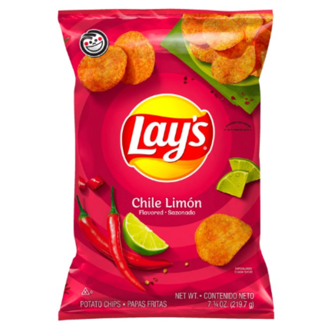 Lay's Chile Limón Flavored Potato Chips, 7.75 Ounce