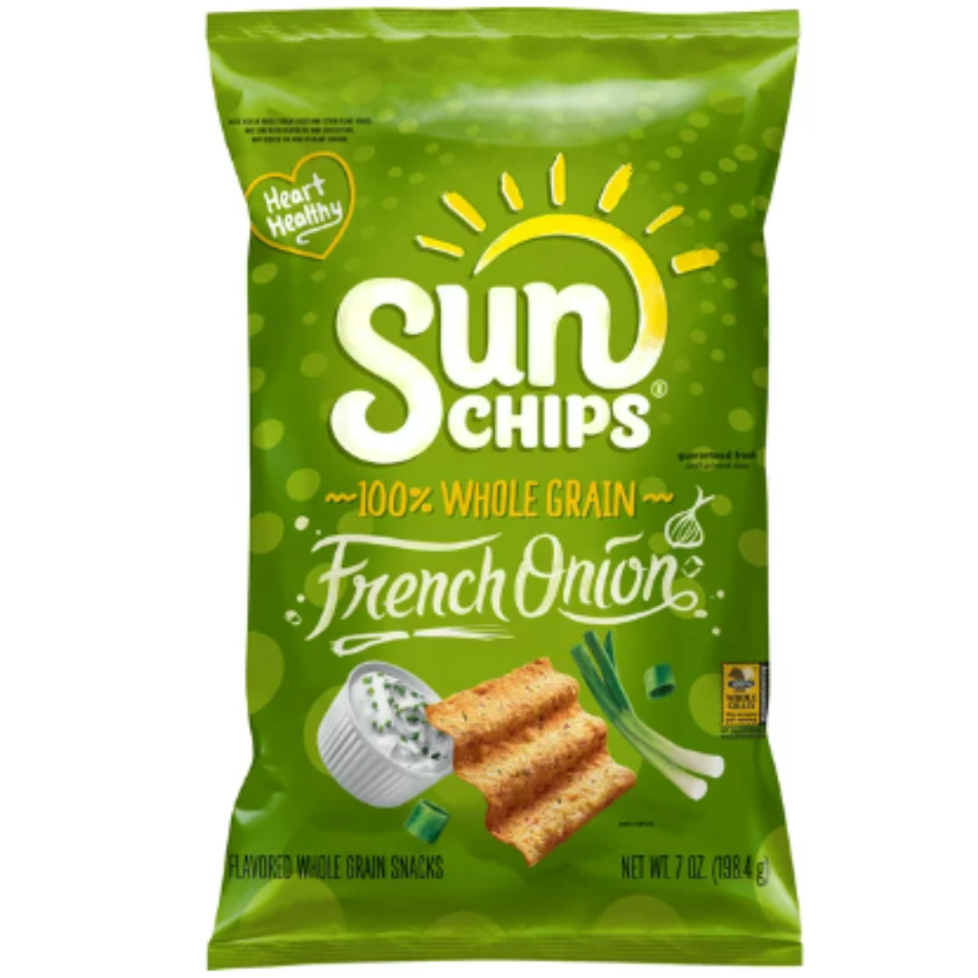 SunChips; French Onion Flavored Whole Grain Snacks, 7 Ounce