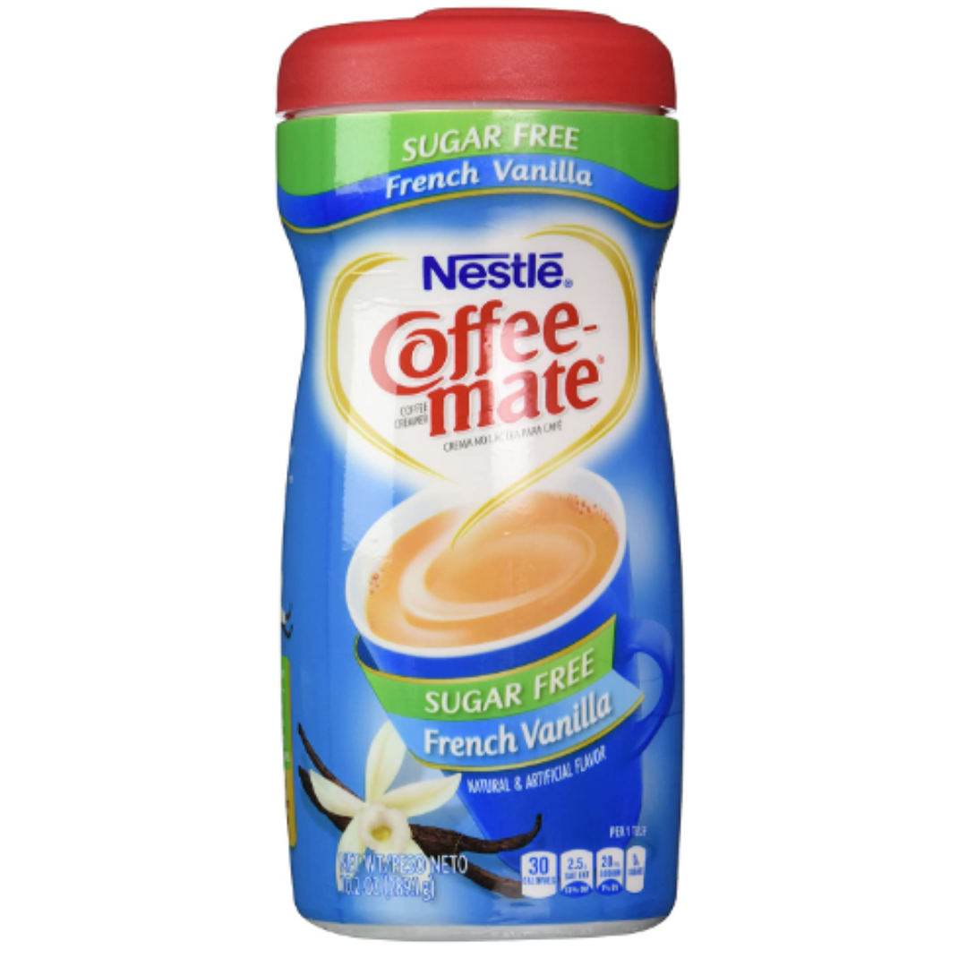 Nestle Coffee Mate French Vanilla Sugar Free Non Dairy Coffee Creamer, 10.2 Ounce - Pack of 3