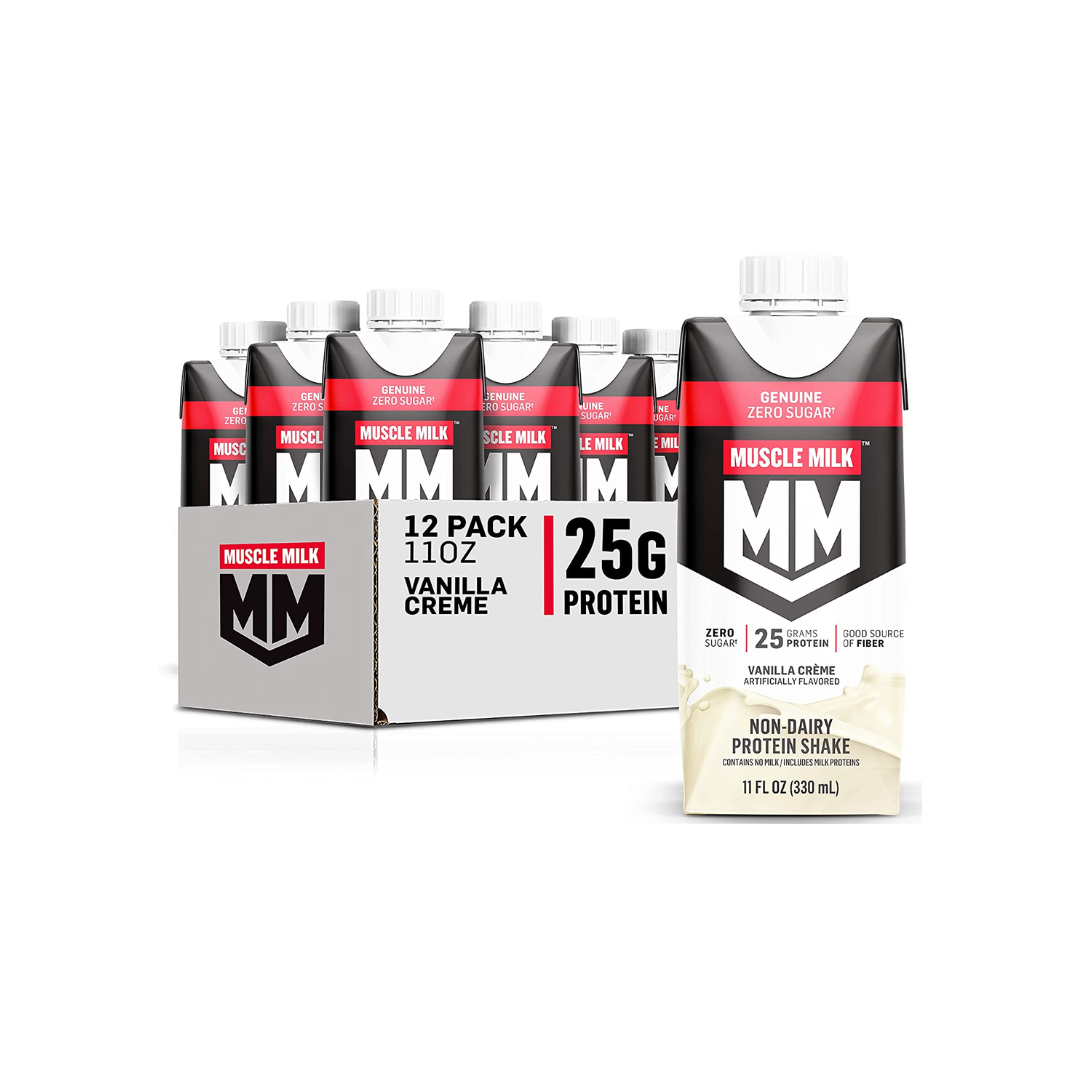 Muscle Milk Genuine Protein Shake, Vanilla Crème, 11 Fl Ounce - Pack of 12