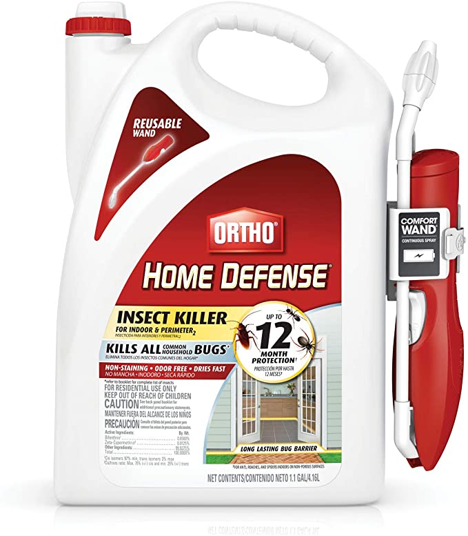 Ortho Home Defense Insect Killer for Indoor & Perimeter2, 1.1 Gal (4.16 liters) - with Comfort wand