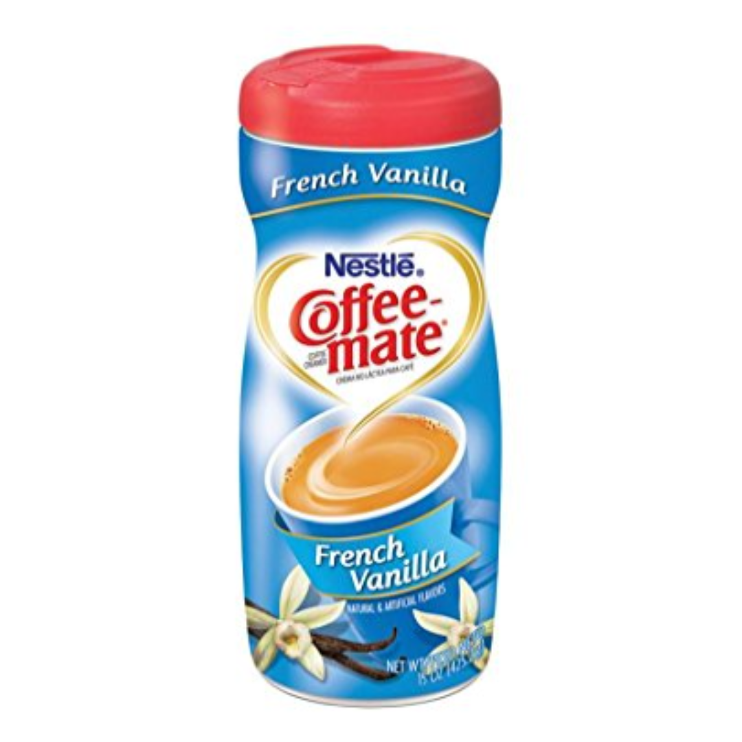Coffee Mate Powder Creamer, French Vanilla Flavor, 15 Ounce