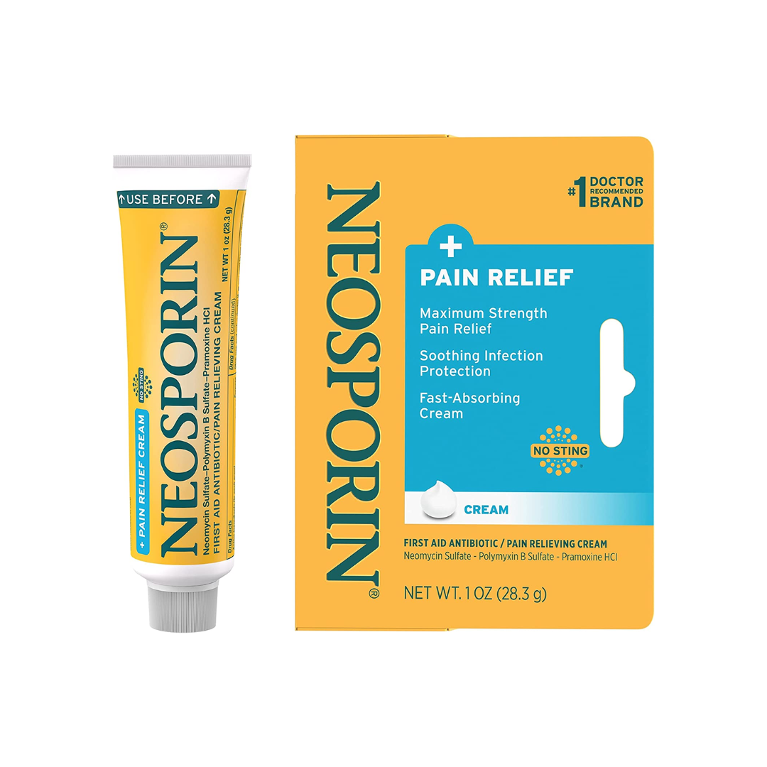 Neosporin + Pain Relief Dual Action Cream, 1 Ounce