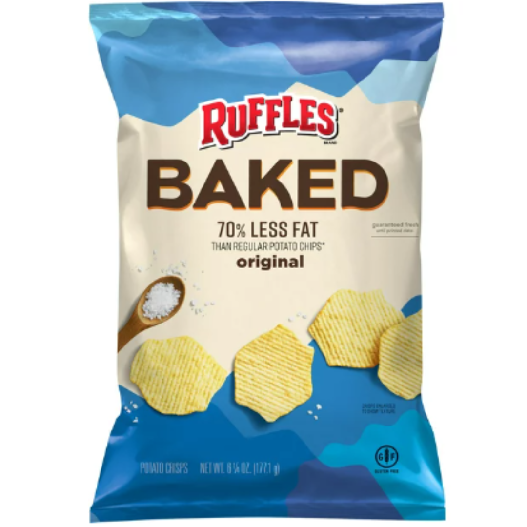 Ruffles Baked Original Potato Crisps, 6.25 Ounce