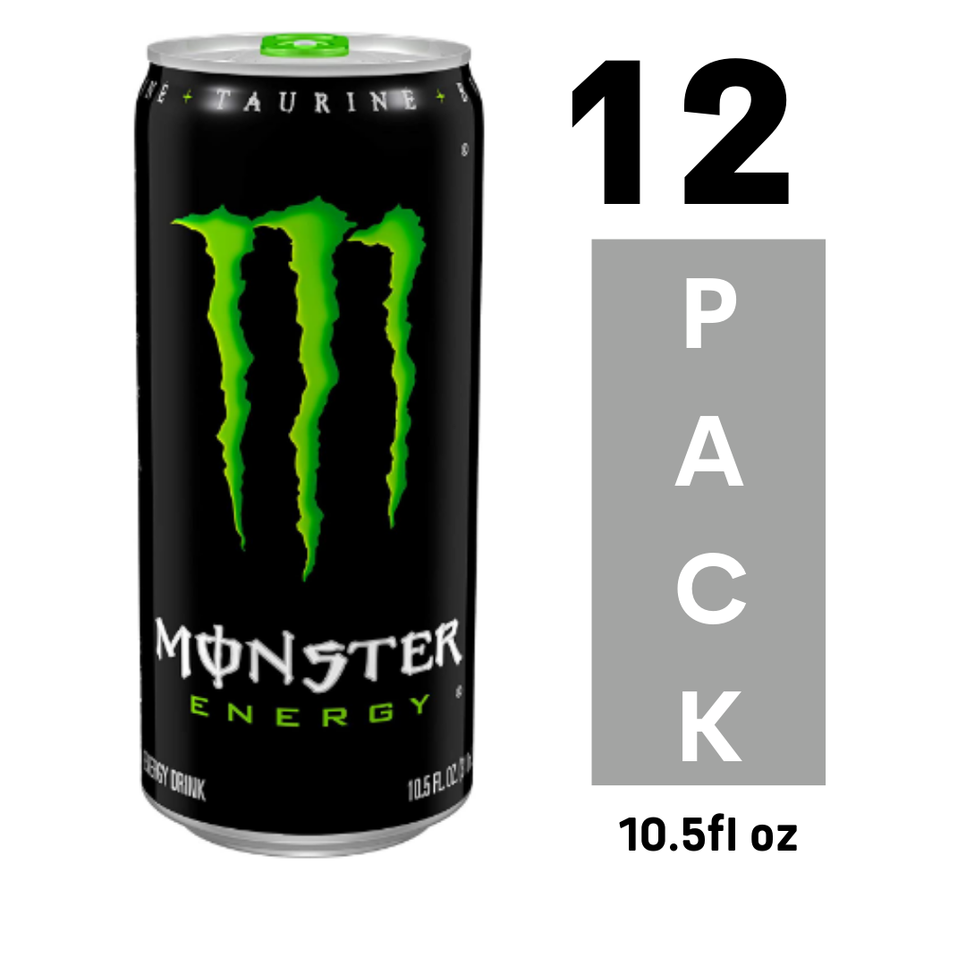 Monster Energy Drink Green Original, 10.5 Ounce - Pack of 12