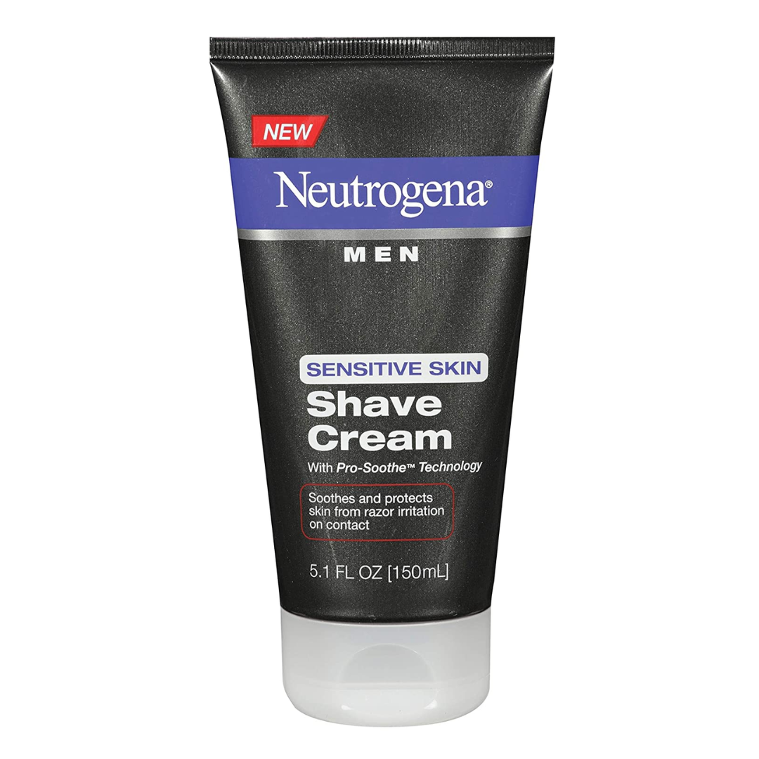 Neutrogena Men's Shaving Cream For Sensitive Skin, 5.1 fl Ounce - Pack of 2
