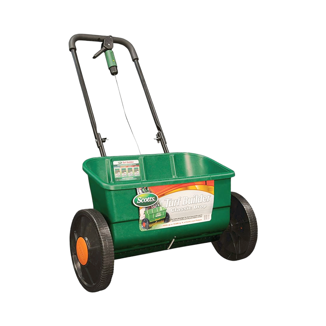 Scotts Turf Builder Classic Drop Spreader - Holds Up to 10,000 sq. ft. of Scotts Lawn Product