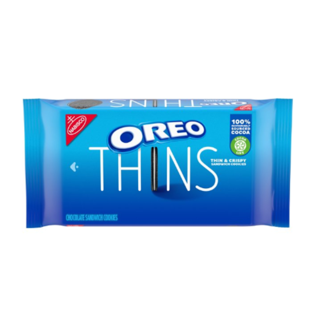 OREO Thins Chocolate Sandwich Cookies, 10.1 Ounce