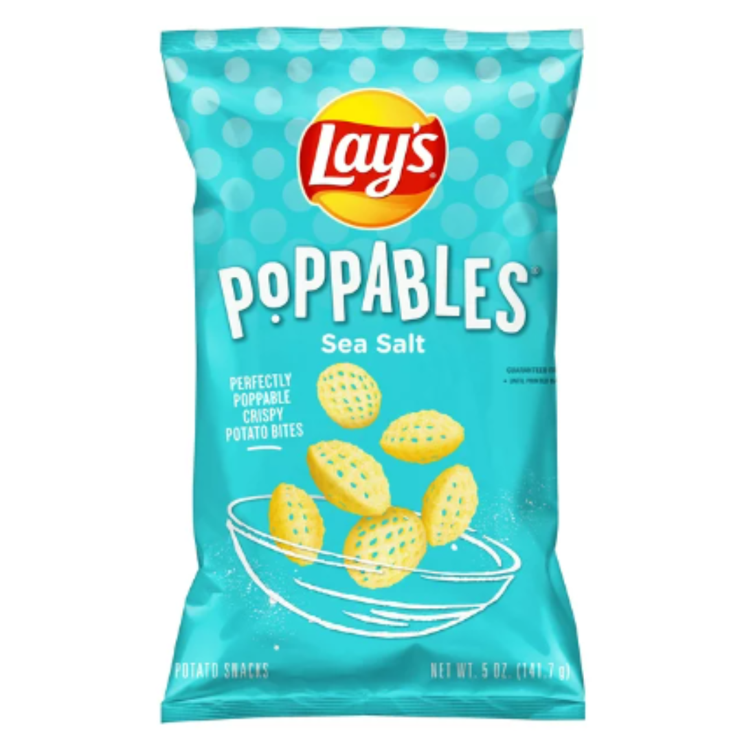 Lay's Poppables Sea Salt Potato Snacks, 5 Ounce
