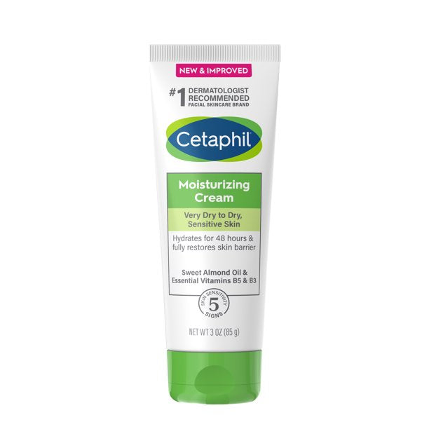 Cetaphil Moisturizing Cream for Very Dry to Dry and Sensitive Skin, 3 Oz