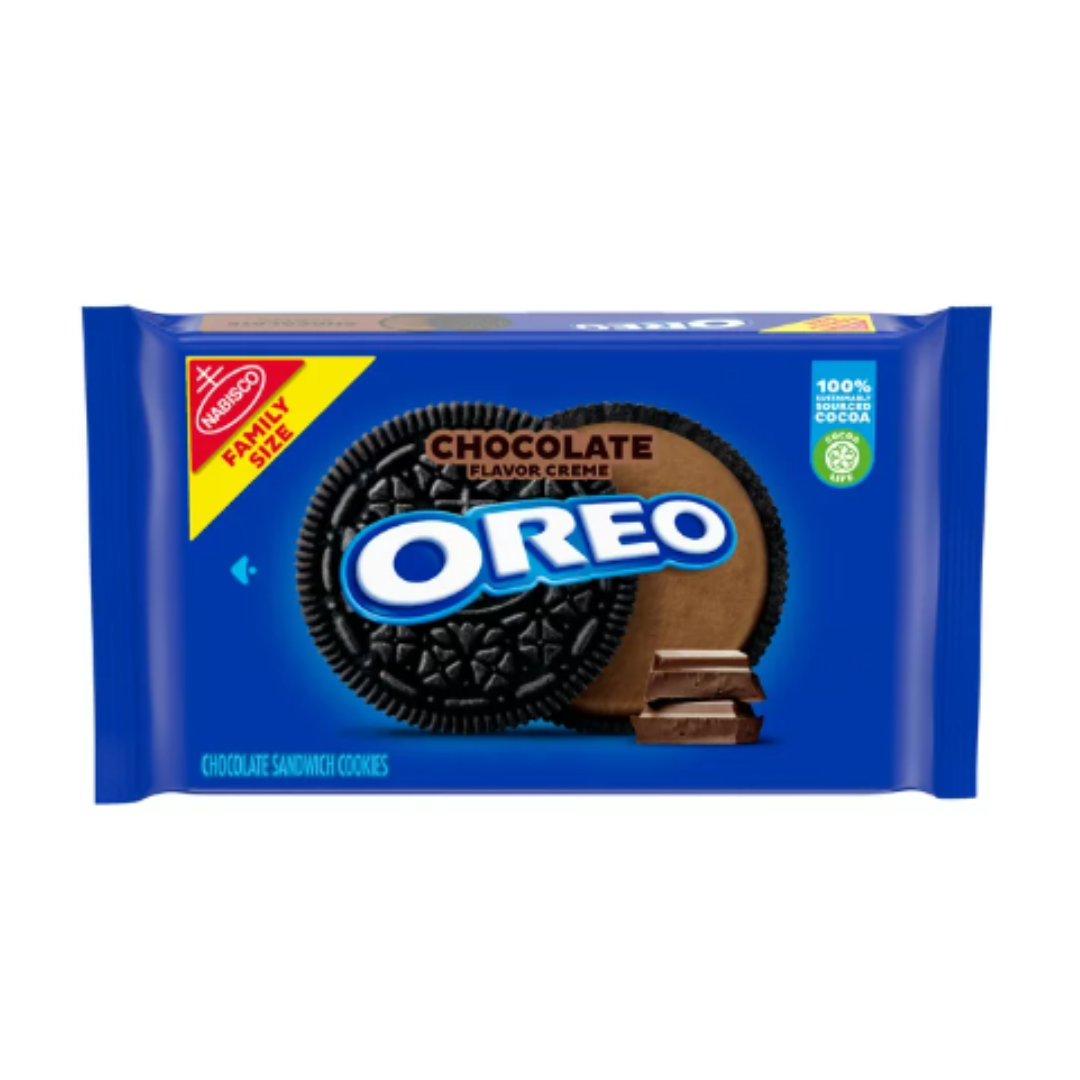 OREO Chocolate Flavored Creme Chocolate Sandwich Cookies, Family Size, 20 Ounce