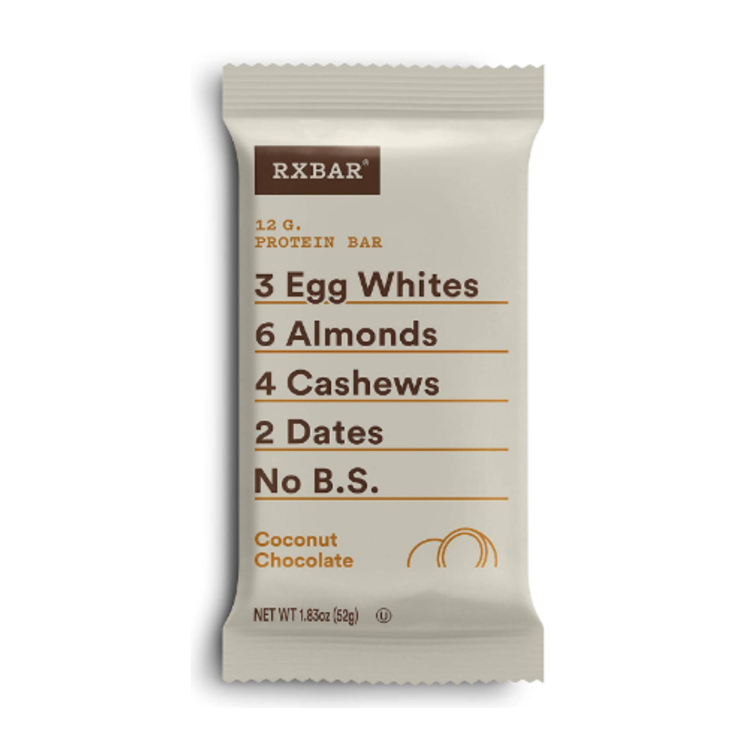 RXBAR, Coconut Chocolate, Protein Bar, High Protein Snack, Gluten Free, 1.83 Ounce - Pack of 12