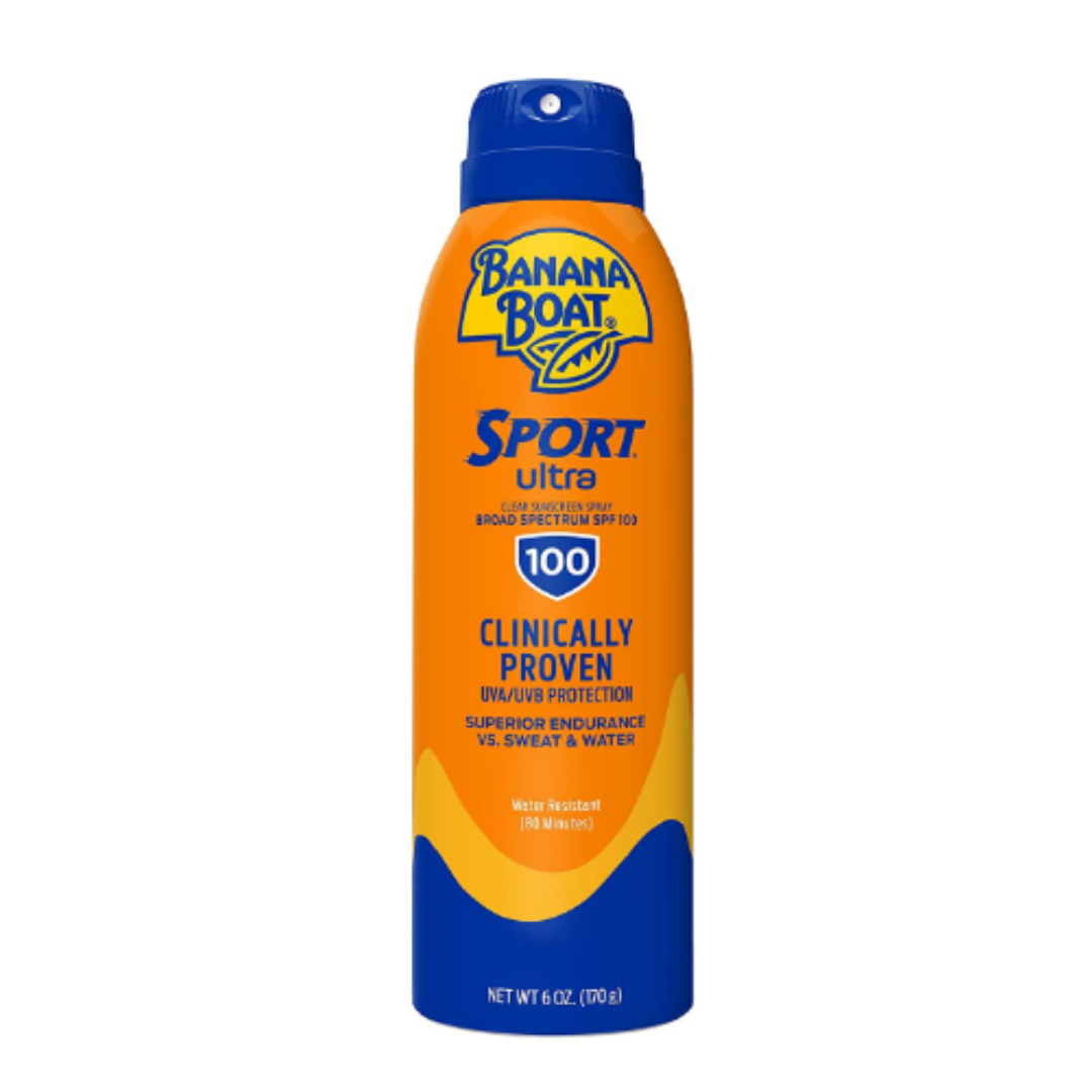 Banana Boat Sport Ultra, Broad Spectrum Sunscreen Spray, SPF 100, 6 Ounce