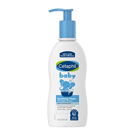 Cetaphil Baby Body Wash Soothing Wash Creamy & Gentle for Sensitive Dry Skin - 5oz