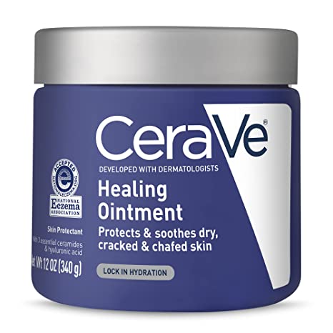 CeraVe Healing Ointment, Moisturizing Petrolatum Skin Protectant for Dry Skin - 12 Ounce