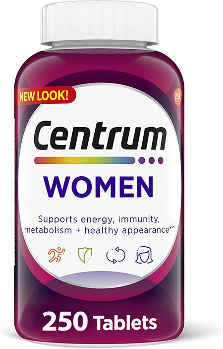 Centrum Multivitamins for Women, Multivitamin/Multimineral Supplement - 250 Count, New Packaging