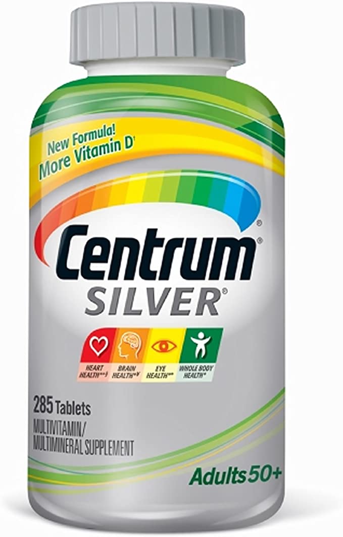 Centrum Silver Multivitamin and Multimineral Supplement 50+ - 285 ct. (Pack of 2)