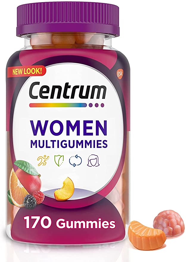 Centrum Multigummies Gummy Multivitamin for Women, Fruit, 170 Count