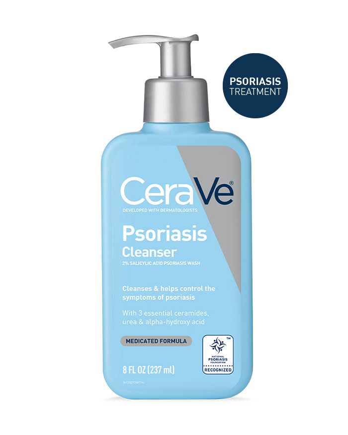 CeraVe Psoriasis Cleanser, 8 Oz - with With 3 Essential Ceramides, Urea, & Alpha-Hydro Acid
